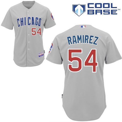 Neil Ramirez #54 mlb Jersey-Chicago Cubs Women's Authentic Road Gray Baseball Jersey